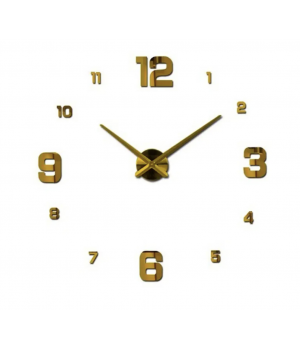 Часы на всю стену 3D 4205 Gold