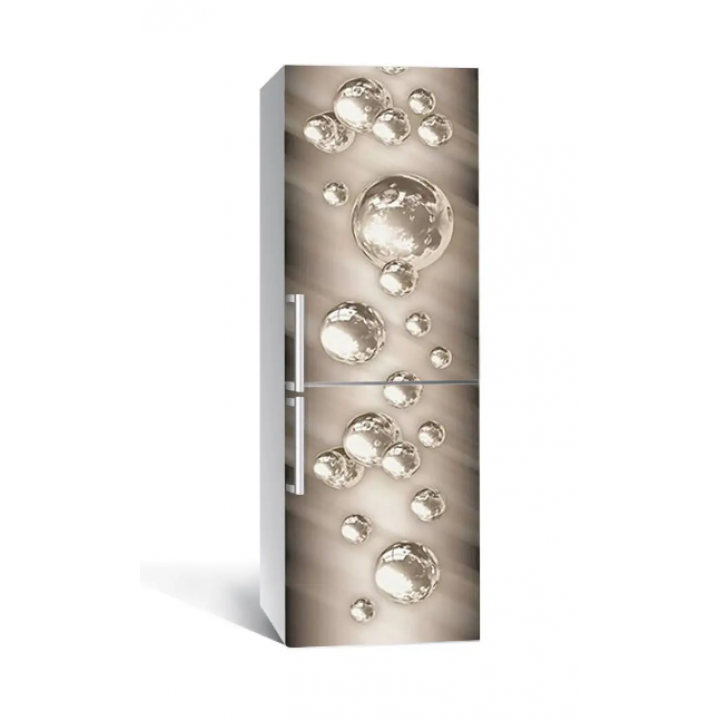 Наклейка на холодильник Стальные шарики 650х2000 мм