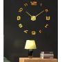 3Д Часы настенные diy clock Clock Gold