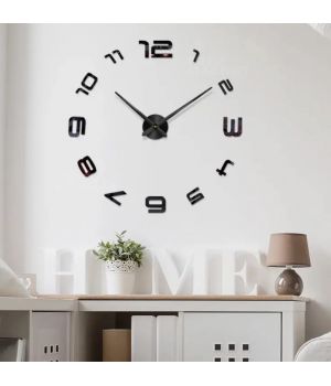 3Д Часы настенные diy clock Clock Black