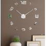 3D Годинник на стіну diy clock Clock Silver