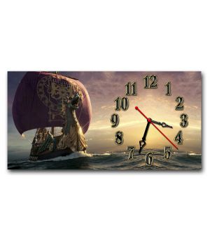 Настінний годинник Таємничий корабель, 30х60 см