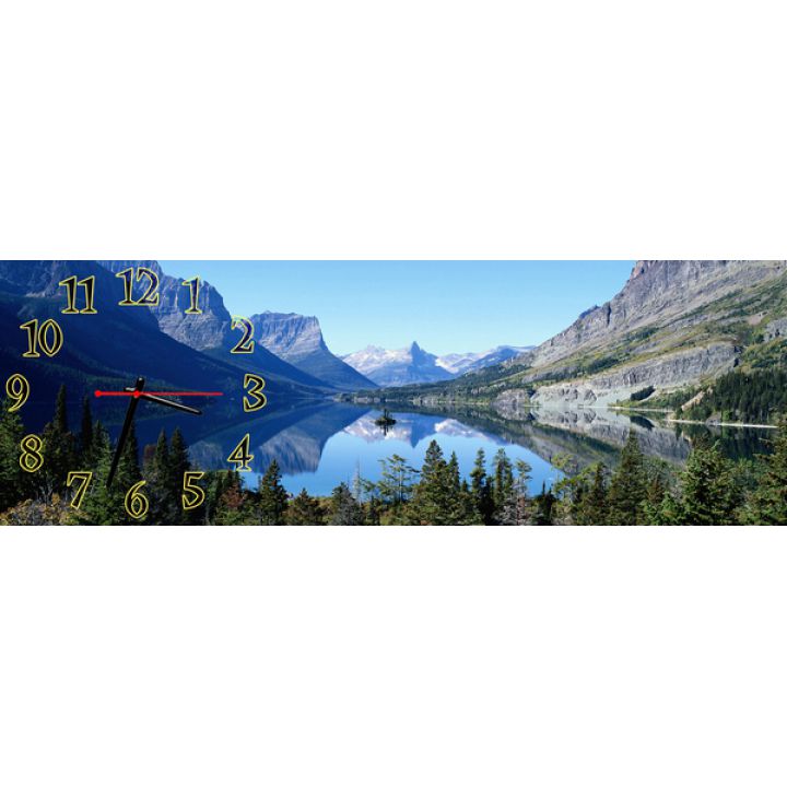 Настінний годинник Гірське озеро, 30х90 см