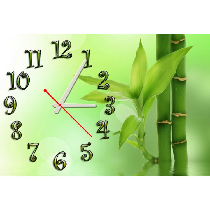 Настенные часы Освежающая зелень