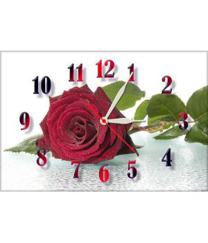 Настенные часы Чарующая роза, 30х45 см