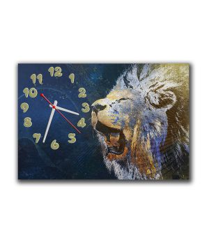 Настенные часы Рев льва, 30х45 см