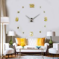 Часы на всю стену 3D 4205 Gold