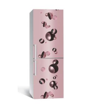 65х200 см, Наклейка на холодильник Розовый жемчуг