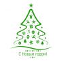 Інтер'єрна новорічна наклейка Новорічна ялинка 5