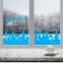 Наклейка Лесная сказка 800х490 мм, голубой