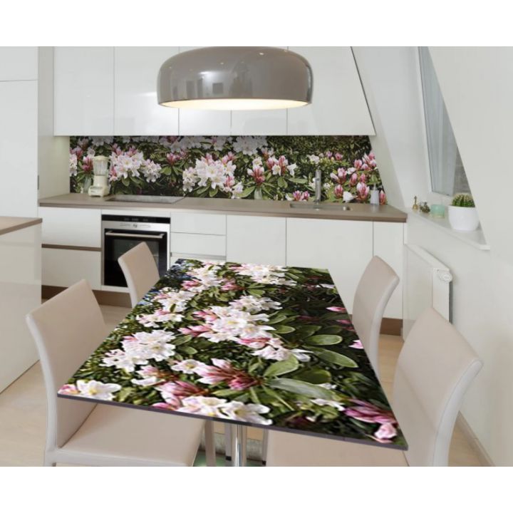 Наклейка на стол 65х120 см, Обилие орхидей