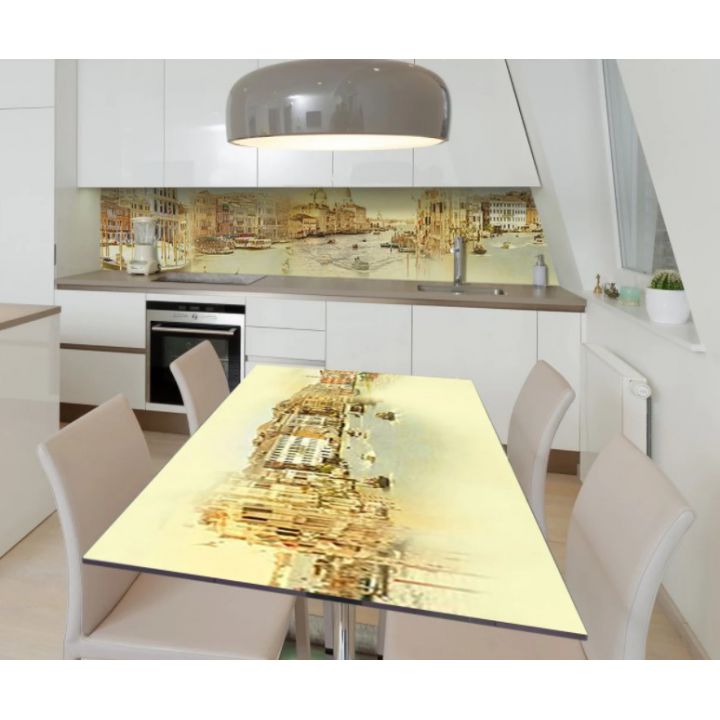 Наклейка на стол 65х120 см, Венецианские каналы