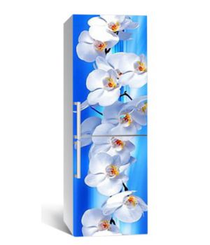 65х200 см, Наклейка на холодильник Орхидеи в океане