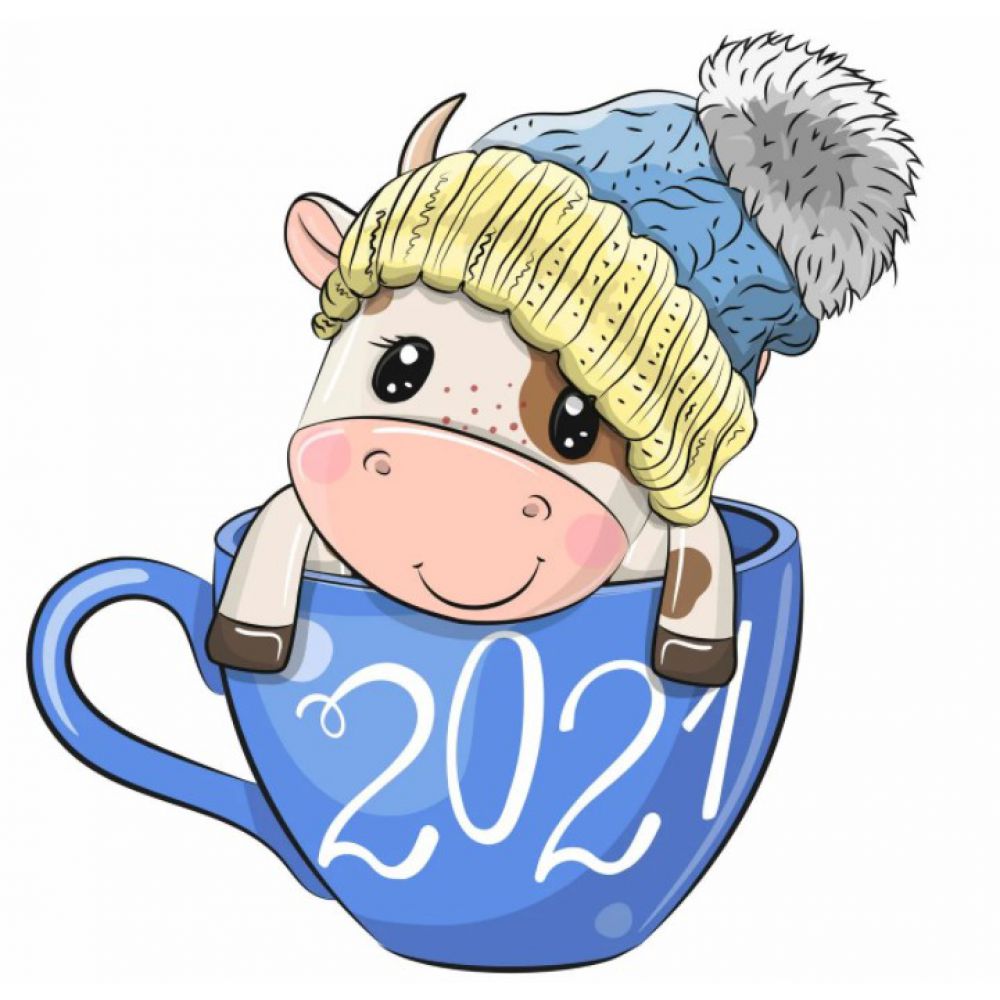 Милый рисунок на новый год 2021