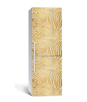 65х200 см, Наклейка на холодильник Золотые лабиринты