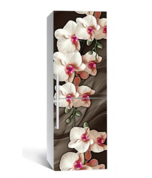 65х200 см, Наклейка на холодильник Одеяло из орхидей