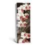 65х200 см, Наклейка на холодильник Одеяло из орхидей