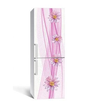 65х200 см, Наклейка на холодильник Цветочный танец