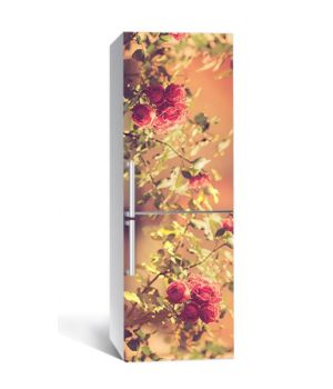 65х200 см, Наклейка на холодильник Фото розы
