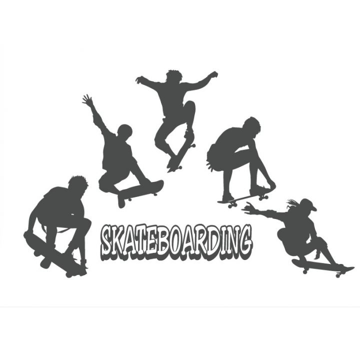 Интерьерная наклейка Скейтбординг