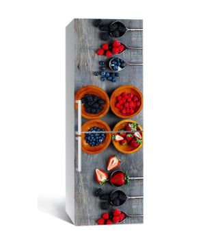 65х200 см, Наклейка на холодильник Лесные ягоды