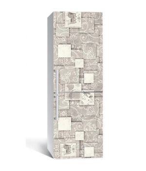 65х200 см, Наклейка на холодильник Панно из открыток