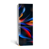 65х200 см, Наклейка на холодильник Неоновое волнение