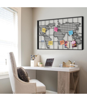 Об'ємна 3D картина з дерева Board World Map DA2605212, 100х60 см