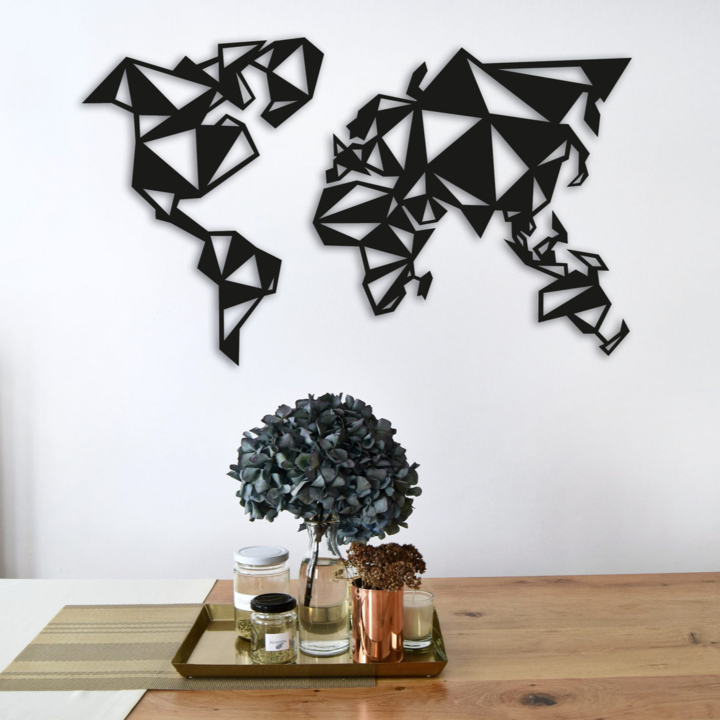 Об'ємна 3D картина з дерева Geometric world DA2005312, 100х60 см