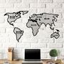 Об'ємна 3D картина з дерева Stripped map DC9605212, 93х50 см