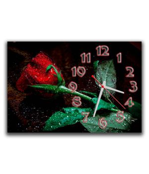 Годинник настінний Троянда, 30х45 см