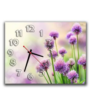 Настінний годинник Квіти, 30х40 см