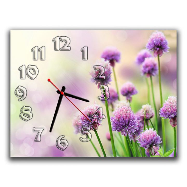 Настінний годинник Квіти, 30х40 см