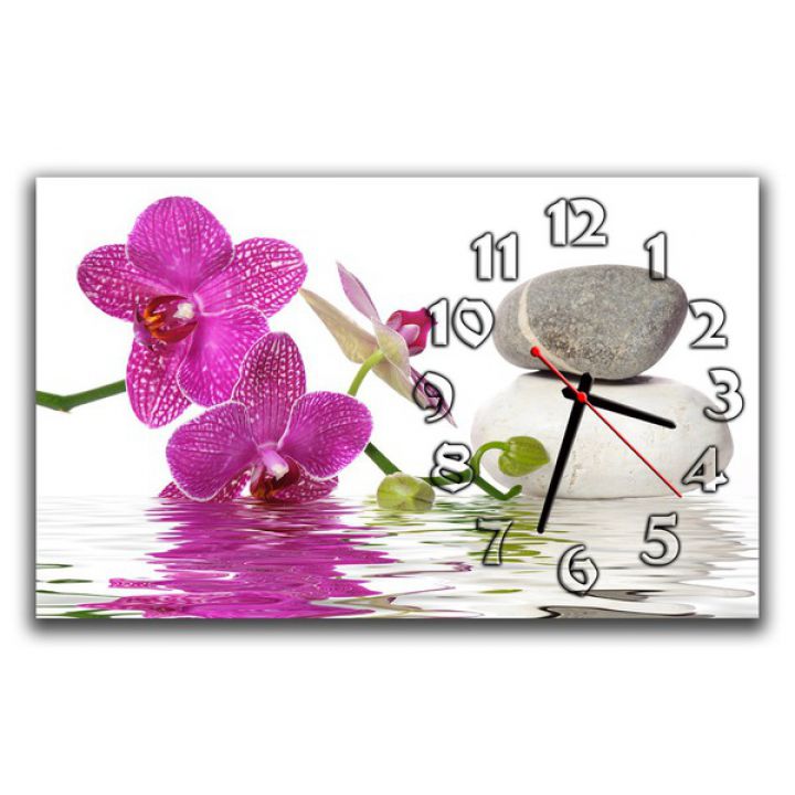 Настінний годинник Орхідеї, 30х50 см