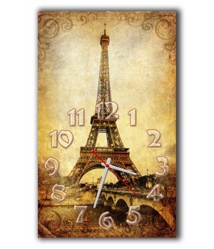 Настенные часы Париж ретро, 30х50 см