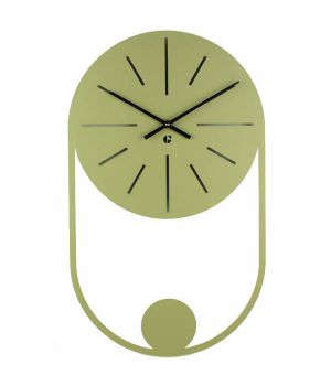 Настінний годинник Glozis Balance Olive