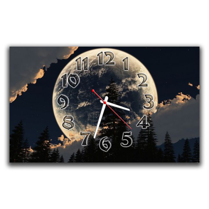 Настінний годинник повний Місяць, 30х50 см