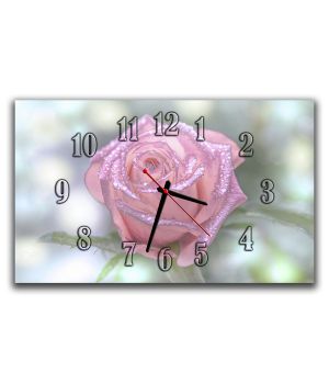 Настінний годинник Томна троянда, 30х50 см
