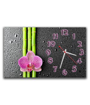 Настенные часы Розовая орхидея, 30х50 см