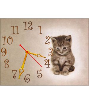 Настінний годинник Котик 69060, 30х40 см