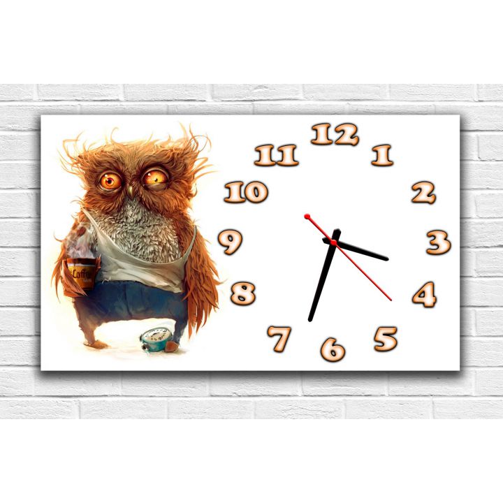 Настенные часы на кухню 74140, 30х50 см, Owl