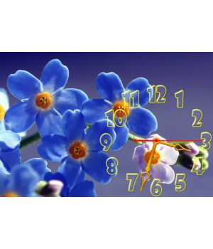 Настінний годинник Квіти 68992, 30х45 см