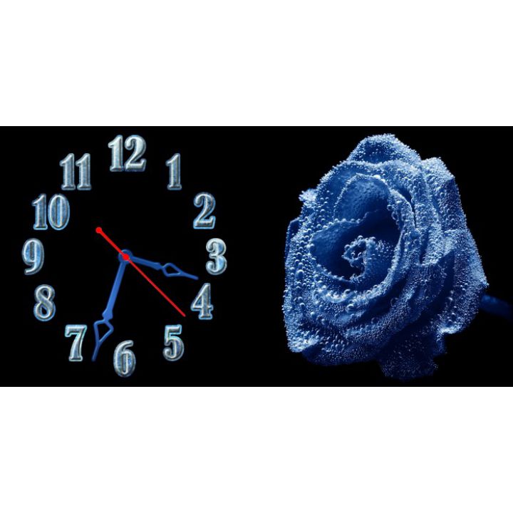 Настенные часы Цветок 69022, 30х60 см
