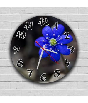 Круглий настінний годинник Квітка 69082, 30х30 см