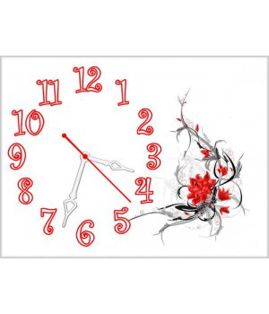 Настінний годинник Квітка 69043, 30х40 см