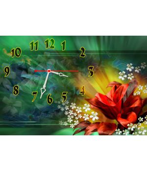 Настінний годинник Квітка 68985, 30х45 см