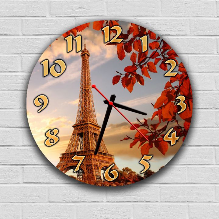 Кухонний настінний годинник 74025, 30х30 см, Париж