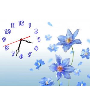 Настінний годинник Квіти 69048, 30х40 см