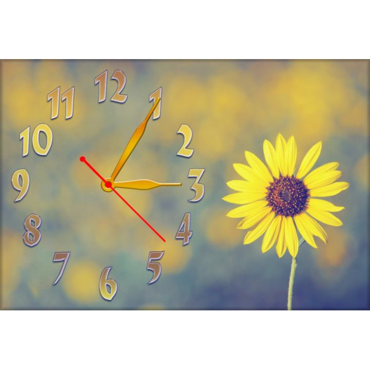 Настенные часы Цветок 68988, 30х45 см