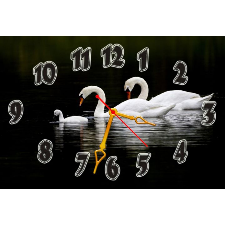 Настенные часы Лебеди 68999, 30х45 см